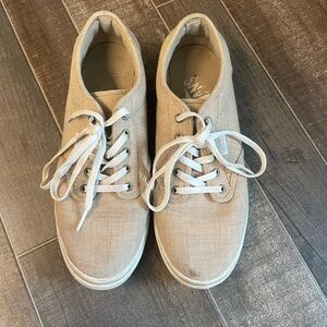 Woman’s vans khaki color. Size 7
